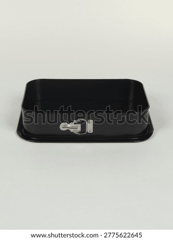 Rectangular Springform Cake Pan on a gray background