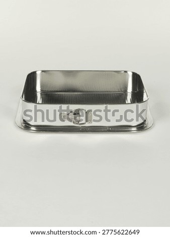 Rectangular Springform Cake Pan on a gray background
