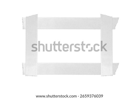 Rectangular Torn Paper Frame with Ragged Edges, Torn White Paper Border