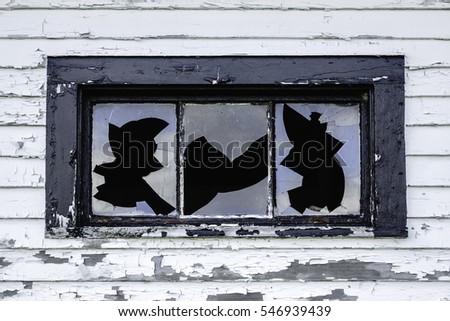 Similar – Image, Stock Photo Old and broken Window