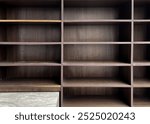 rectangular wooden locker background, empty shoe locker