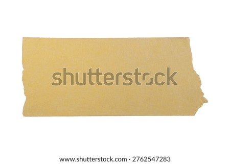 Rectangular yellow paper surface, irregular edges, empty background template