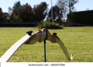 Recurve Bow On A Field