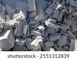 Recyclable Construction Waste in an Industrial Yard