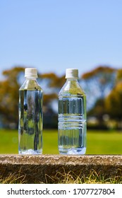 Recycle And Ecology Image ( Pet Bottle And Blue Sky ) 