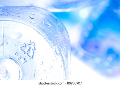 Recycle Sign In Drinking Water Bottle