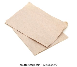A Recycled Brown Paper Napkin Food