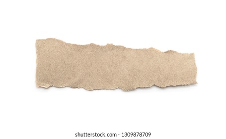 Recycled Paper Craft Stick On White Stock Photo 1309878709 | Shutterstock