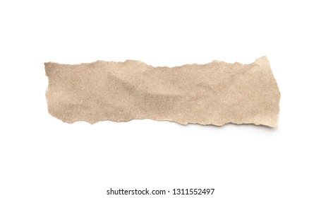 Recycled Paper Craft Stick On White Stock Photo 1318193477 | Shutterstock