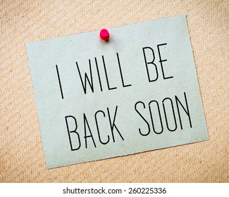 we will be back soon