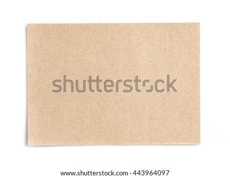 Recycled paper pad on white background