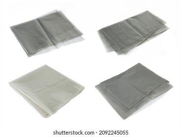 Recycled Plastic Films On White Background