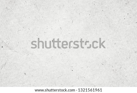Recycled white, grey vintage horizontal note paper texture, light background.