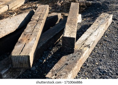 Recycling Rail Road Ties In A Construction Project