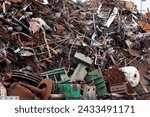 Recycling scrap metals at an industrial plant