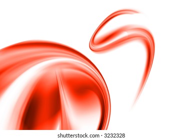 red abstract composition