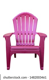 Red Adirondack Deck Or Lawn Chair