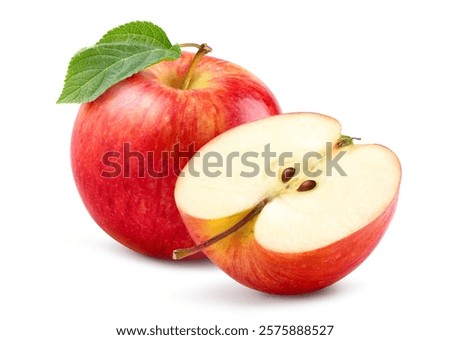 Similar – Image, Stock Photo ripe apple with dew drops on a tree