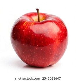 red apple for health on white background