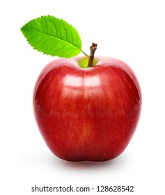 Red apple isolated