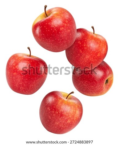 Red apple isolated with clipping path. Apple fruits isolated on white background