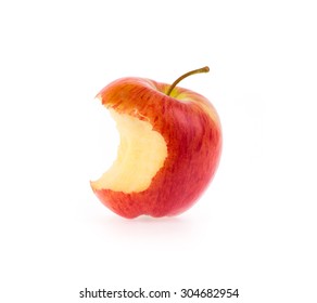 bitten red apple