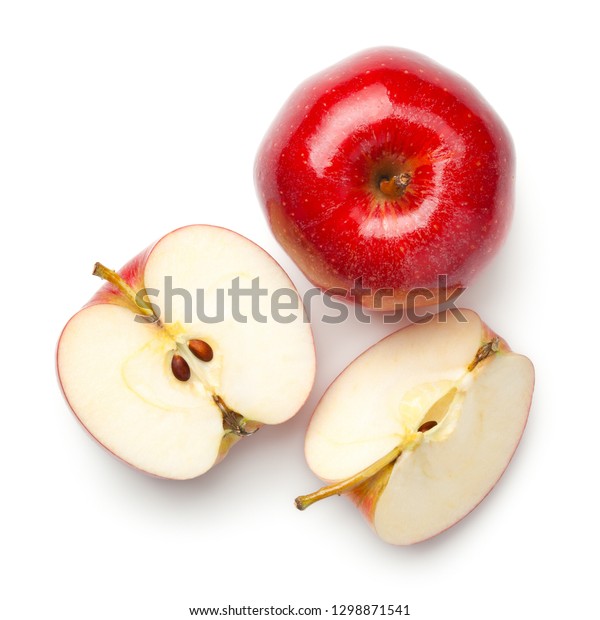 白い背景に赤いリンゴ ガラリンゴ トップビュー の写真素材 今すぐ編集