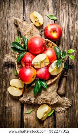 Similar – Image, Stock Photo red apple cut in half