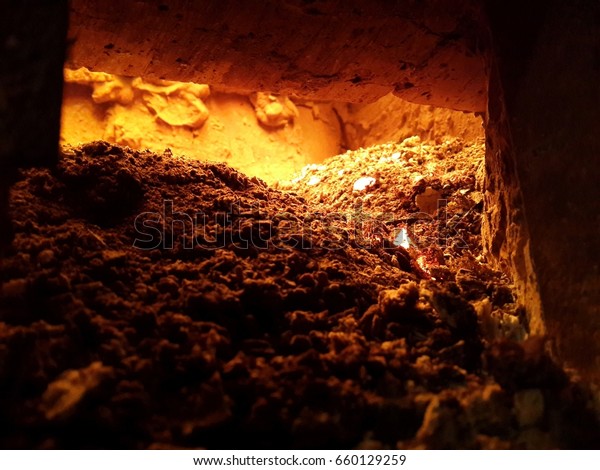 Red Ashes Stoves Ash Pit Stock Photo Edit Now 660129259