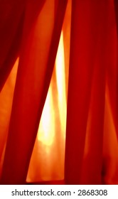 red background