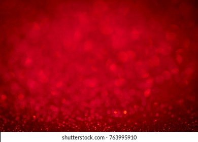 Red Background Christmas. Red Light Glitter Sparkle