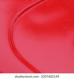 red background with curve shape