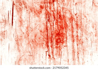 Red background, Scary bloody wall. white wall with blood splatter for halloween background.