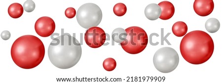 red ball background white for background