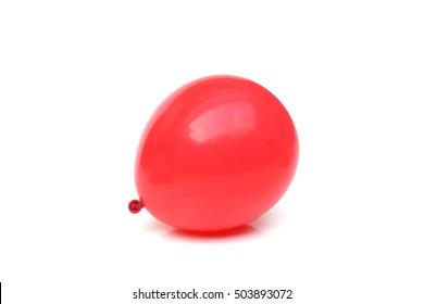 Red Balloon Isolated On White