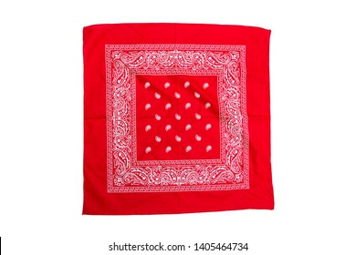 Red Bandana Isolated On White