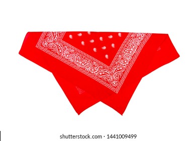 Red Bandana Isolated On White