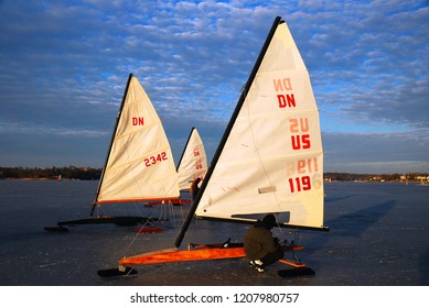  The racing capital for ice boating is Red Bank, N.J. The town’s  In 1880,  The beautiful Navesink River or as it is called the North Shrewsbury River is the most 