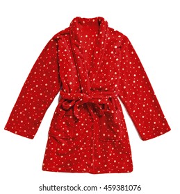 Red Bathrobe Isolated