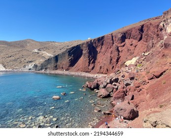 Red Beach In Santorini Greece 