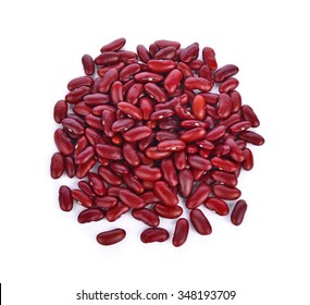 Red Bean On White Background