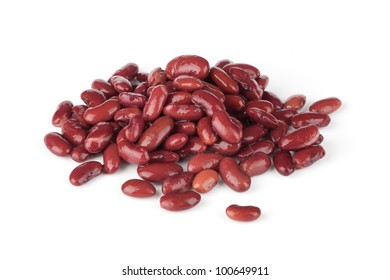 Red Beans Isolated On White