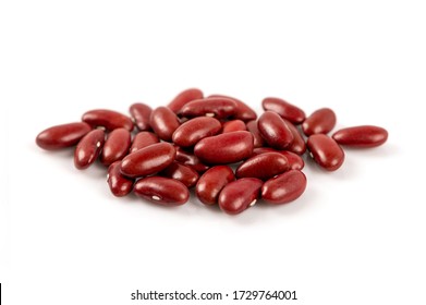 Red beans isolated on white background.
