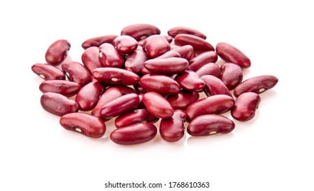 Red Beans Isolated On White Background