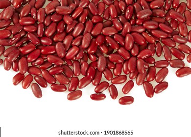 Red Beans Isolated On White Background