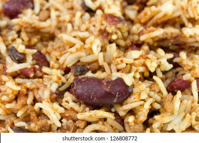 Red Beans With Meat And Boiled Rice