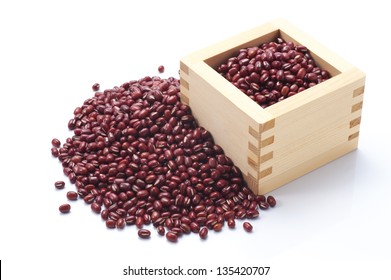 Red Beans On White Background