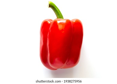 Red Bell Pepper On A White Background