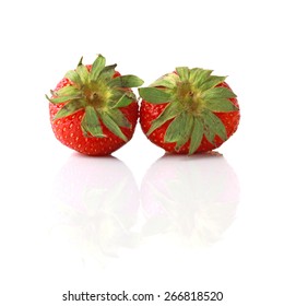 Red berry strawberry isolated on white background - Shutterstock ID 266818520