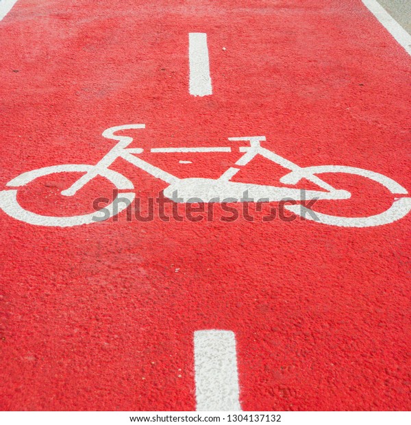 Red bike lane asphalt
texture